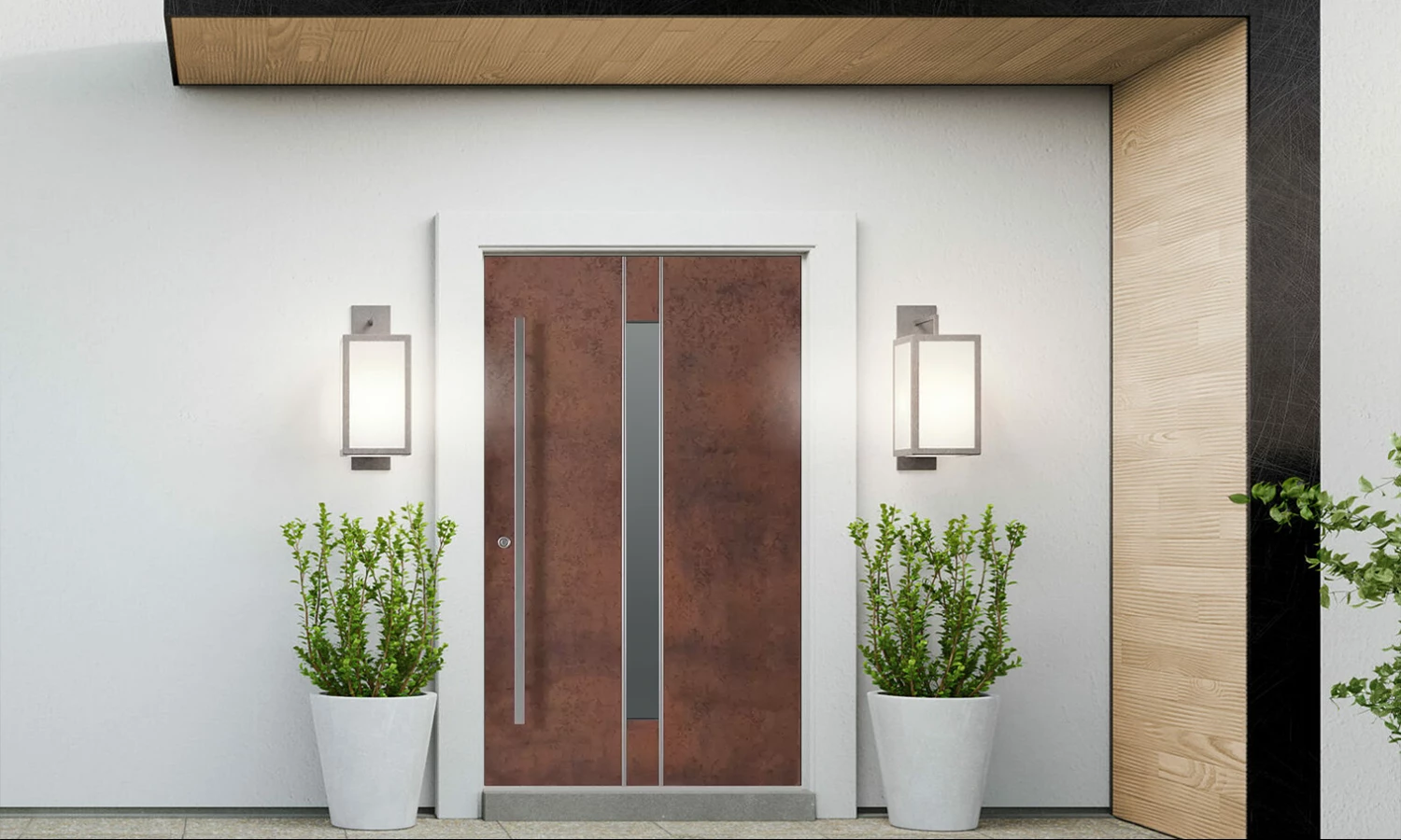 SK05 Corten 🏆 portes-dentree modeles dindecor sk05-corten  