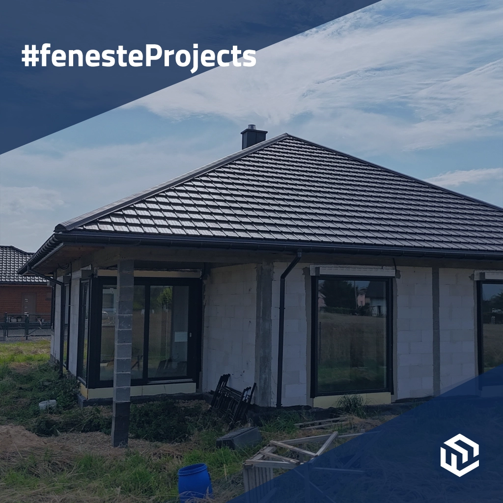 Maison de plain-pied avec grand vitrage 🎥 projets profiles-de-fenetre pvc veka softline-82-md 