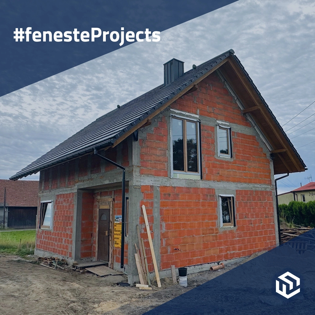 Petite maison élégante avec fenêtre HST 🎥 projets couleurs-des-fenetres rehau   