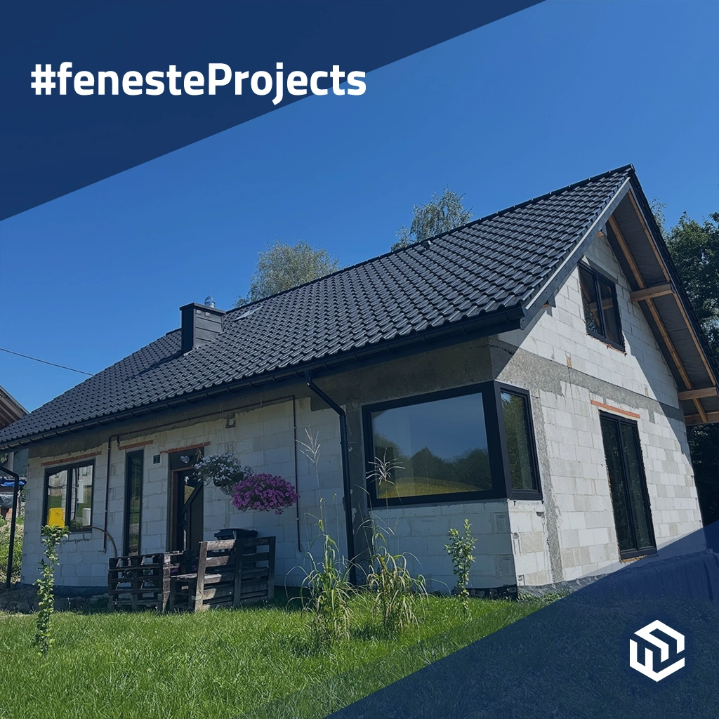 Maison individuelle confortable cachée sous la forêt projets profiles-de-fenetre pvc gealan linear 